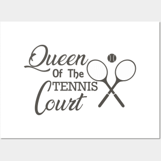 Tennis - Queen of the tennis court Posters and Art